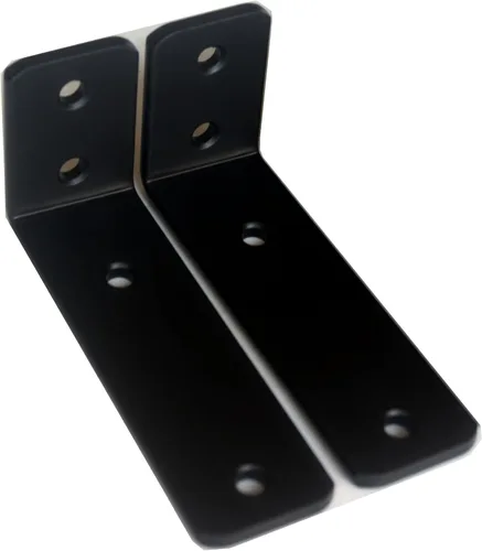 Miniatura 37 de Paquete de 12 soportes de estante en L de 8 pulgadas de largo x 6 pulgadas de alto x 1.5 pulgadas de ancho, 5 mm de grosor, soporte de estante en L