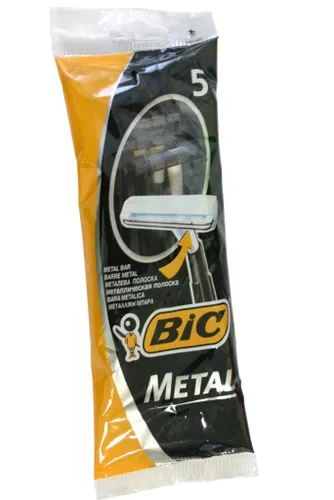 Bic Maquinillas de afeitar de metal -- 5 unidades