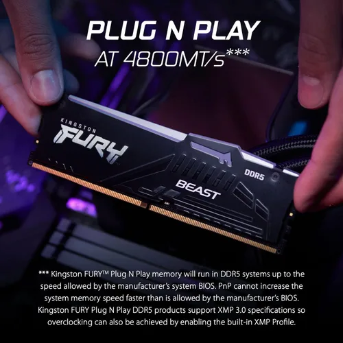 Miniatura 9 de Kingston FURY Beast White RGB 32GB (2x16GB) 5600MT/s CL36 DDR5 EXPO DIMM Sincronización infrarroja Software FURY CTRL Overclocking AMD EXPO