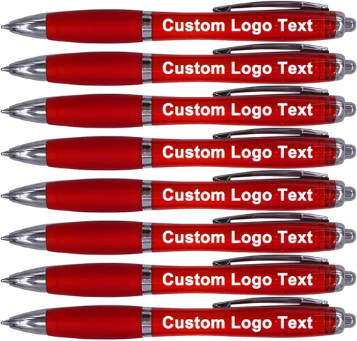 Miniatura 9 de Personalized Ballpoint Pens with Name for Events, Pink, 50 Pcs Custom Promotional Logo, Customized for Church, Wedding, Business, Reunion, Bank