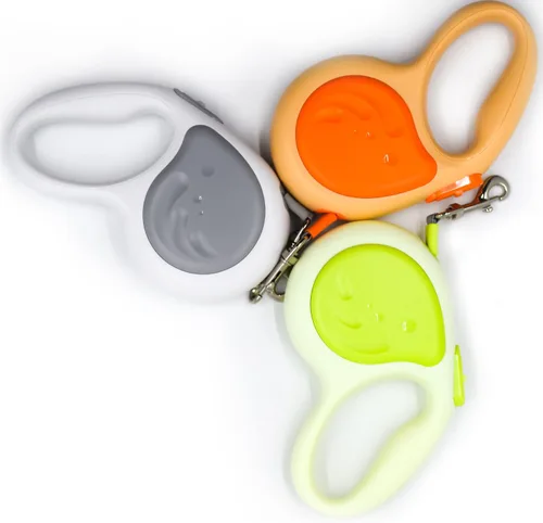 Miniatura 2 de Correa retráctil para perro, extensible automática de 10 pies/16 pies, correa para mascotas pequeña, mediana y grande (gris, 16 pies/16.4 ft)