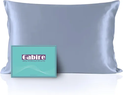 Miniatura 32 de Gabire Funda de almohada de seda de morera para cabello y piel, evita el acné, fundas de almohada de seda real de ambos lados, funda de almohada