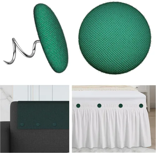 Miniatura 9 de Tachuelas de tapicería, alfileres de techo cubiertos de tela para sofá, fundas de muebles, fundas de sillón, fundas para reposabrazos, faldas