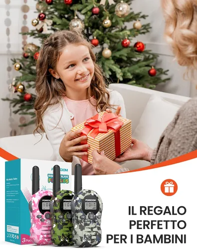 Miniatura 6 de FOREDOM Walkie Talkies para niños Walkie Talkies de largo alcance para niños y niñas de 3 a 12 años Juguetes de cumpleaños geniales del ejército