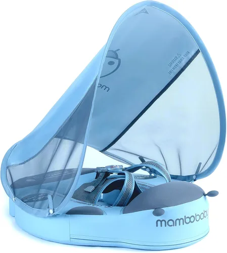 Miniatura 10 de Mambobaby Flotador con toldo mejorado no inflable para bebé, flotador inteligente de Mambo para natación, flotador de natación para bebé, flotador