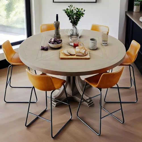 Miniatura 18 de YaFiti - Juego de 2 sillas de comedor de 18 pulgadas, sillas modernas tapizadas para comedor con cojines de piel sintética y patas de metal, silla