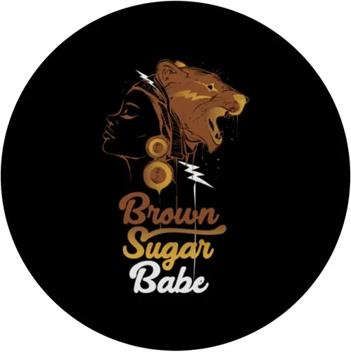 Miniatura 3 de Brown Sugar Babe Proud Black Women African Pride PopSockets Adhesive PopGrip