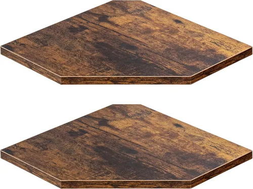 Miniatura 20 de Estante esquinero para montaje en pared, estantes de esquina flotantes, juego de 3 estantes de pared esquineros, estantes de almacenamiento de pared