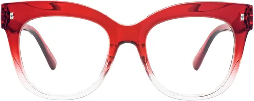 Miniatura 9 de Gafas de lectura de gran tamaño para mujer, lectores gruesos de ojo de gato con bisagras de resorte 1.0 1.25 1.5 1.75 2.0 a 4.0 A Rojo
