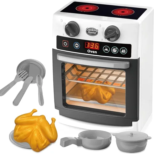 Horno de juguete para niños pequeños, accesorios de juego de cocina, horno realista aparato de juego para niños, juego para niñas y niños, regalos