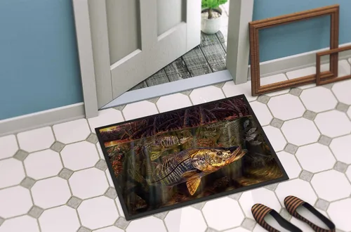 Miniatura 4 de Caroline's Treasures JMA2004JMAT Grove Garden Snook - Tapete para puerta delantera, 24 x 36 pulgadas, para interiores y exteriores, para entrada