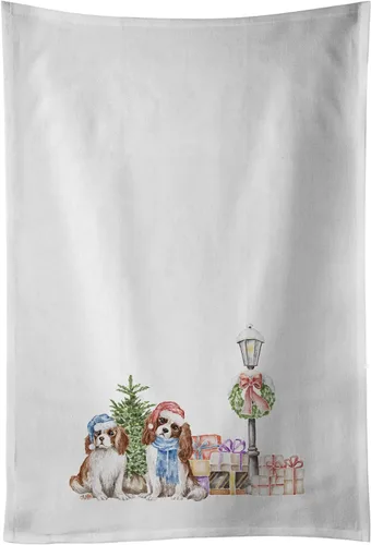 Miniatura 42 de Caroline's Treasures CK8100WTKT - Juego de 2 toallas de cocina con diseño de bulldog francés con diseño de país de las maravillas navideñas
