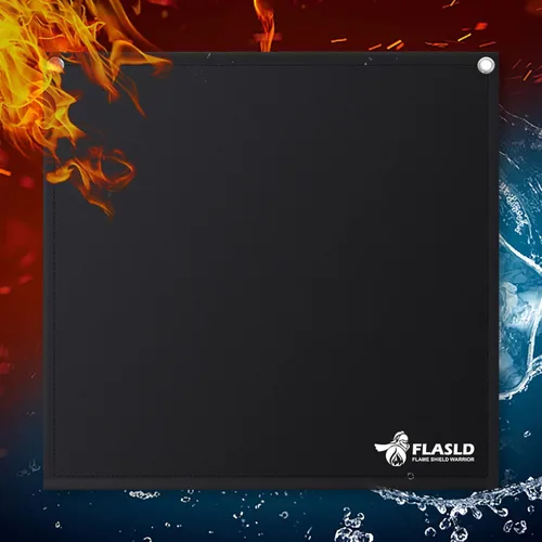 Miniatura 9 de FLASLD Protector de llama magnético para soldar y soldar con autógena, escudo térmico de alta temperatura de 18 x 18 pulgadas, alfombrilla