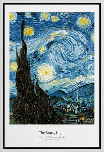 Miniatura 49 de SIGNWIN Lienzo enmarcado para pared, diseño de Vincent Van Gogh, un par de amantes, naturaleza, ilustraciones de área silvestre, bellas artes