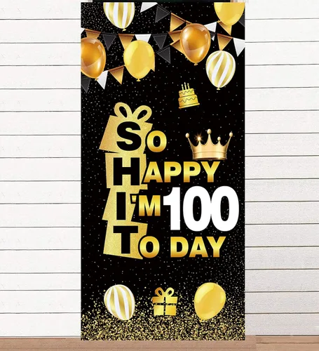 Miniatura 11 de So Happy I'M 13 Today - Pancarta de fondo de oro negro con corona de hallo decimotercera alegría a 13 años de edad, decoración temática para hombre