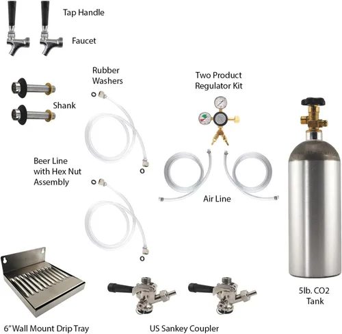 Miniatura 2 de Kit de conversión de refrigerador de montaje en pared con tanque de CO2 5 #
