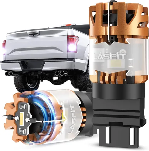 Miniatura 20 de LASFIT PWY24W Bombillas LED de señal de giro PW24W Resistencia integrada Canbus sin errores, extremadamente brillante, intermitente ámbar/amarillo