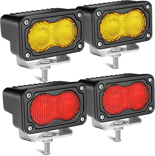 Miniatura 27 de Cápsulas LED ámbar, parte AKD de 3 pulgadas, luz LED de conducción de 40 W, luz LED todoterreno, luz de trabajo LED amarilla, luces antiniebla