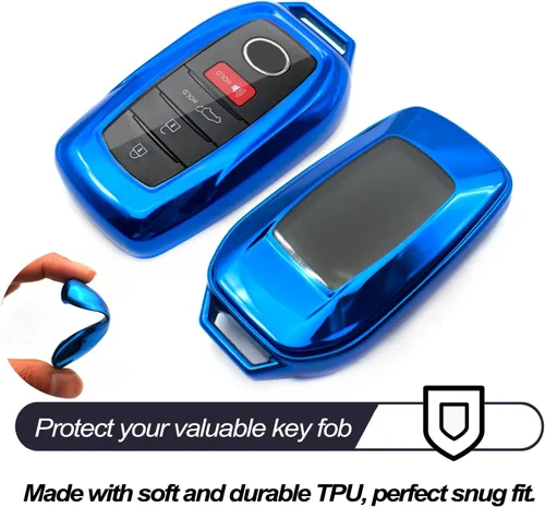 Miniatura 3 de MECHCOS Compatible con Toyota Tacoma Venza Corolla Grand Highlander Prius Land Cruiser Sienna Sequoia Tundra Crown RAV4 Prime Azul TPU Funda
