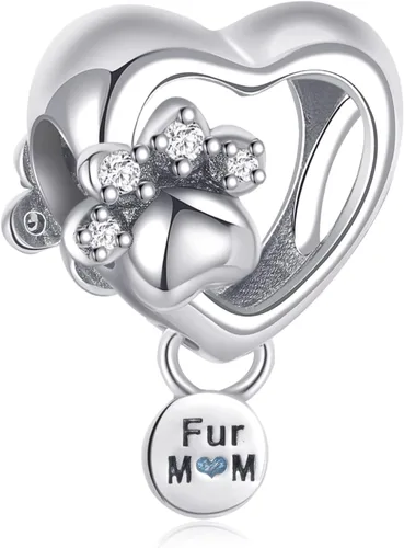 Annmors Silver Charms for Bracelets 925 Sterling Dragonfly Family Heart Love Dangle for Women Bracelet & Necklace Pendant