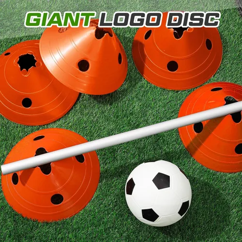 Miniatura 4 de Conos de disco jumbo Conos de fútbol jumbo con bolsa de malla Gran agilidad para entrenamiento de fútbol Deportes para adultos Naranja