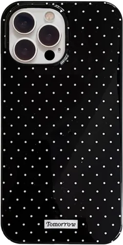 Miniatura 27 de inewateri Funda compatible con iPhone 11 con bonito diseño estético de lunares a la moda, fundas simples para TPU suave, funda de protección Negro