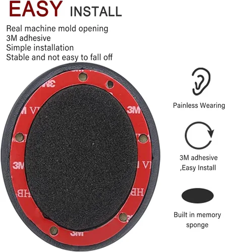 Miniatura 6 de Studio 2 - Almohadillas de repuesto para auriculares Beats Studio 2 y Studio 3 con cable e inalámbricos, almohadillas de espuma viscoelástica