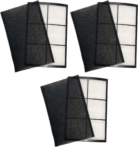 Miniatura 9 de Nispira PECOMFIL Breeze Filtro de repuesto para purificador de aire de mesa Purezone Breeze PECOMPAP 2 en 1 True HEPA carbón activado 1 paquete