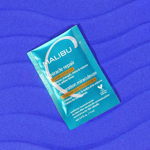 Miniatura 6 de Malibu C Miracle Repair - Reconstructor de cabello, realzador rubio (1 paquete) - Tratamiento nutritivo de reparación del cabello para hebras rubias