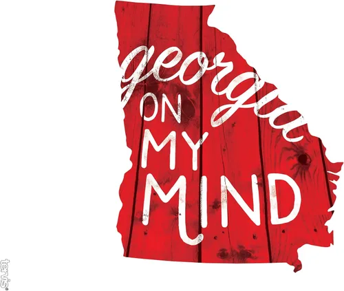 Miniatura 2 de Tervis Georgia On My Mind - Vaso con envoltura y tapa roja, 24 onzas, transparente