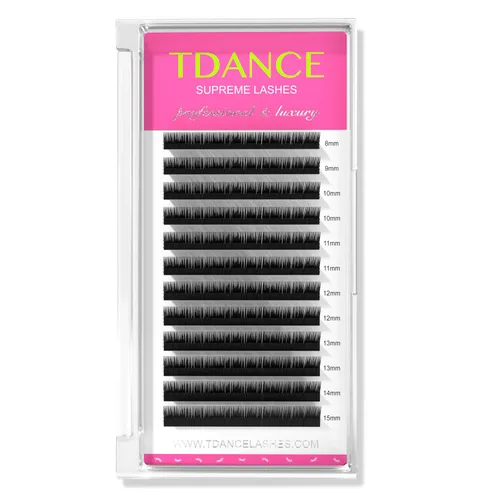 Miniatura 9 de Extensiones de pestañas TDANCE, pestañas falsas de color negro mate, CC D DD J B L, volumen y pestañas clásicas, extensiones de pestañas 0