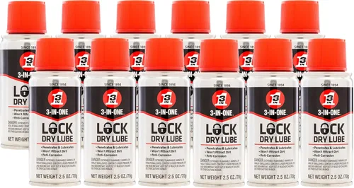 Miniatura 4 de 3-IN-ONE Lubricante Seco para Cerradura, 2.5 OZ