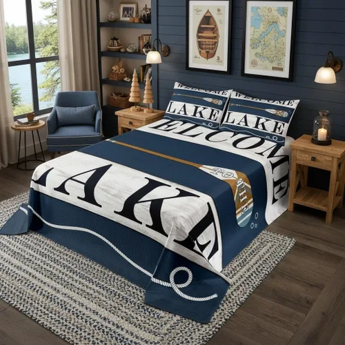 Miniatura 7 de Castle Fairy Shark Kids Bedspread Twin Size,3D Shark Bule Underwater World Coverlet Set,Boys Girls Bedroom Decor,Marine Life Quilted Coverlet,Ocean