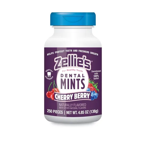 Miniatura 12 de Zellie's - Mentas de frutas frescas 100% xilitol, sin aspartamo, sin gluten, veganas y kosher (250 unidades, paquete de 1)