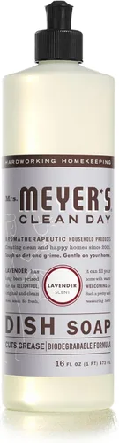 Miniatura 50 de Mrs. Meyer's - Detergente líquido para platos, aroma a pinos de Iowa, fórmula biodegradable, edición limitada, paquete de 3 unidades, 16 fl oz