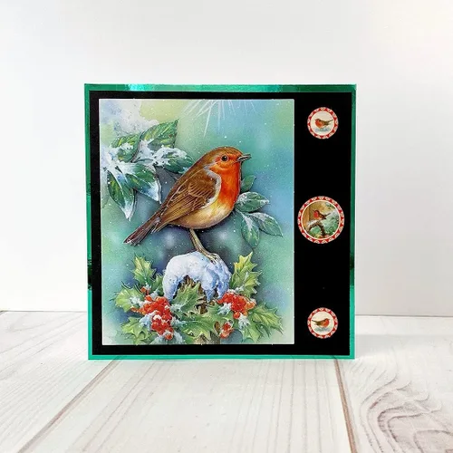 Miniatura 9 de Katy Sue Paquete de decoupage troquelado de selección navideña. Contiene 24 hojas de papel de decoupage troqueladas precortadas para tus suministros