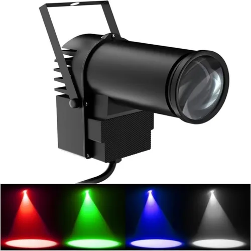 Miniatura 9 de U`King Luz de punto de bola de discoteca con luz LED blanca para escenario de iluminación de escenario, luces para espejo, bola club, fiesta, bar