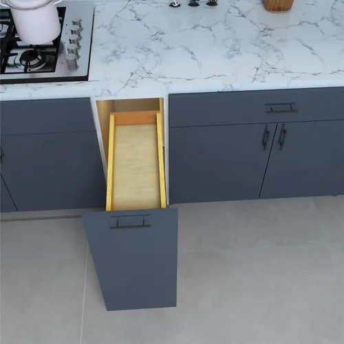 Miniatura 2 de Organizador delgado para especias: extraíble, 8 pulgadas de ancho, se adapta a gabinetes, organizador para el hogar