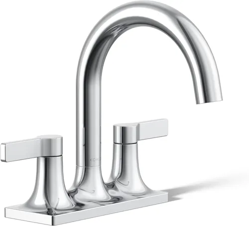 Miniatura 16 de KOHLER 16027-4-CP - Grifo para lavabo de baño con una sola manija, cromo pulido, tamaño único