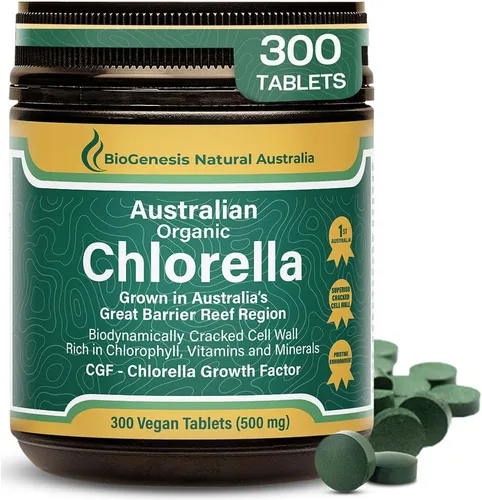 Miniatura 13 de Biogenesis Mini tabletas orgánicas de Chlorella – 300 unidades (200 mg) Cultivadas en Australia Ricas en clorofila, vitaminas y minerales
