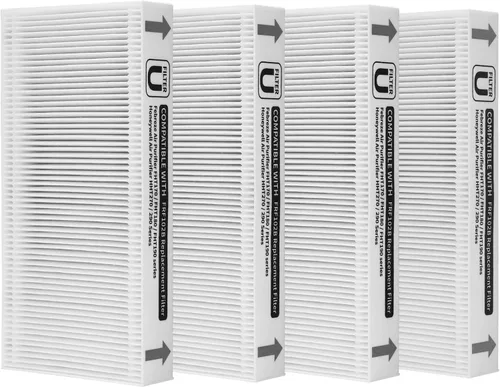 Paquete de 4 filtros de repuesto FRF102B compatibles con purificadores Febreze FRF102B/FHT170/FHT180/FHT190 y filtro U limpio HRF201B/HHT270/HHT290
