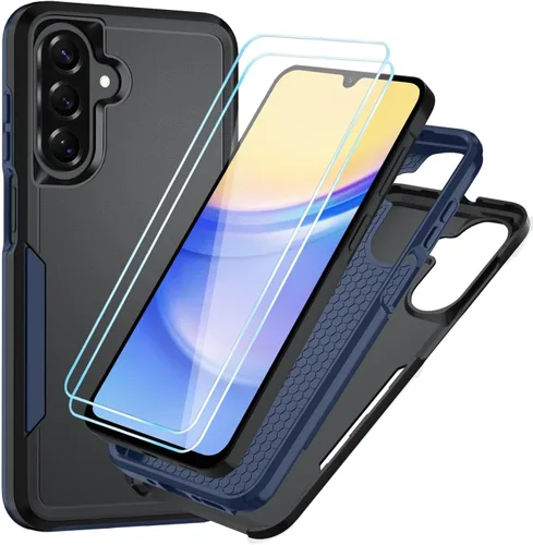 Miniatura 9 de Funda para Samsung Galaxy A15 5G con protector de pantalla HD [protección contra caídas de grado militar] Protección de cuerpo completo resistente a