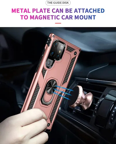 Miniatura 3 de Funda de grado militar para Samsung Galaxy S22 Ultra Galaxy S22 Ultra 5G, funda de metal giratorio de 360 grados, soporte de soporte, armadura, a