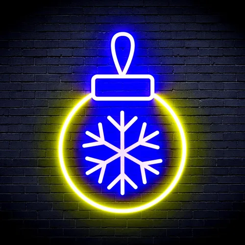 Miniatura 22 de ADVPRO Letrero de neón LED de silicona de la flexión del ornamento del árbol de Navidad - azul - st16s32-fnu0119-b