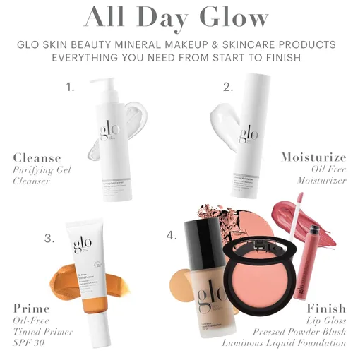 Miniatura 4 de Glo Skin Beauty Base de Maquillaje Mineral Líquida Luminosa con SPF 18 (Linen) – Mejora el Tono Desigual de la Piel, Suaviza y Corrige Lino