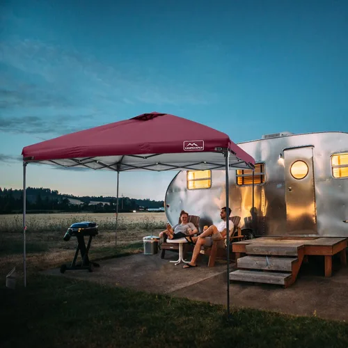 Miniatura 53 de KAMPKEEPER Cubierta de Repuesto Superior para Carpa Toldo Emergente con Ventilación de Aire y Correa Elástica Ajustable, Poliéster Resistente a Azul