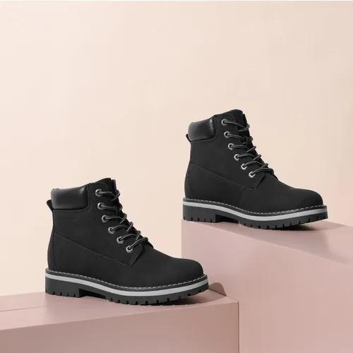 Miniatura 9 de Bruno Marc Botas de nieve de invierno para mujer, botines con forro de piel sintética, botas cortas de trabajo cómodas para mujer al aire libre 2.0
