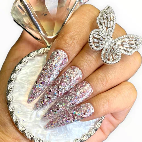 Miniatura 3 de Queen Elizabeth II - Polvo acrílico en polvo, diseños de arte de uñas, manicura o pedicura, para uso doméstico o salón. Sistema de polvo