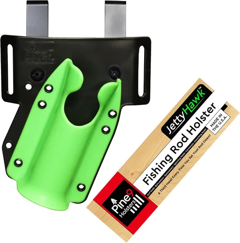 Miniatura 11 de JettyHawk Fishing Rod Hip Holster, Hands-Free Quick-Draw Holder, Fits 1.5-2" Pole, for Spinning, Baitcaster, Centerpin & Surf Rods, Wading & MOLLE