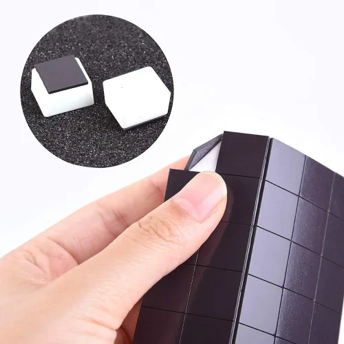 Miniatura 3 de Juego de 100 bandejas de acuarela con rayas magnéticas, de plástico blanco, vacío, para artistas, para bricolaje, acuarela, óleos o acrílicos